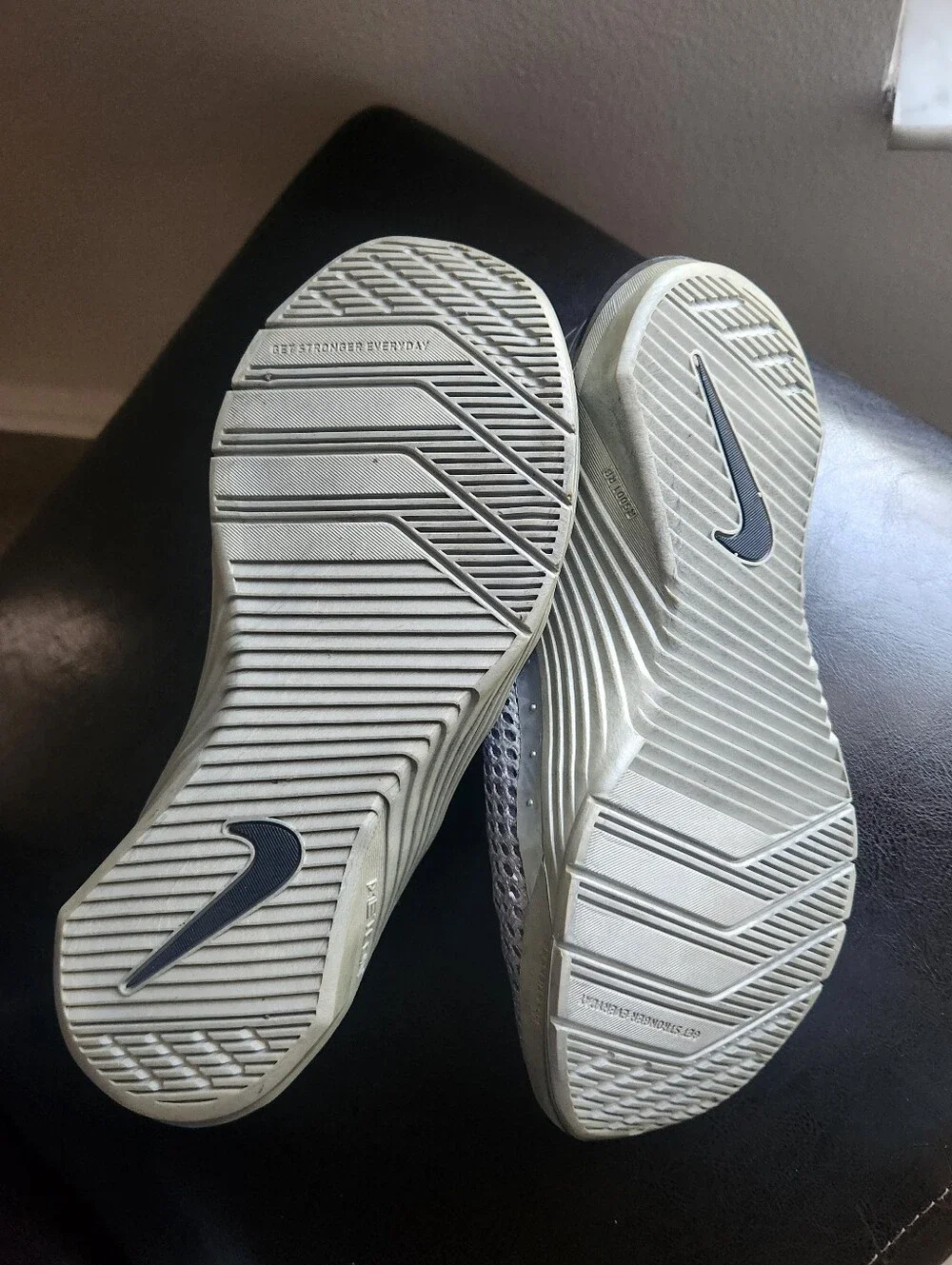 Nike Metcon 6 Premium Metallic Silver Men's Sz 5 DJ0766-001 CrossFit Training